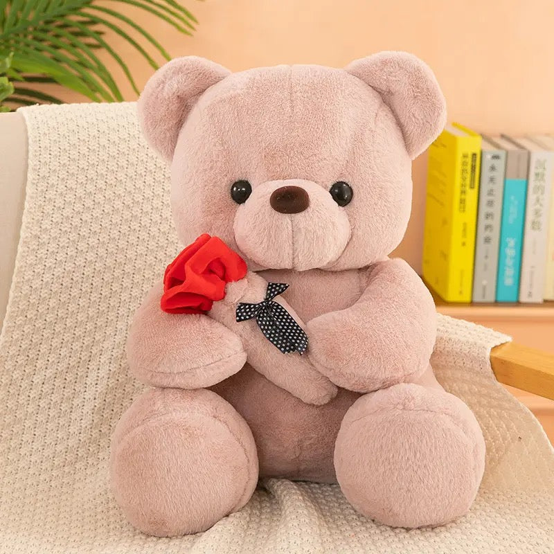 Soft teddy bear in various colors