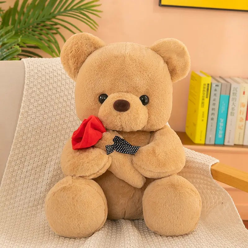 Soft teddy bear in various colors