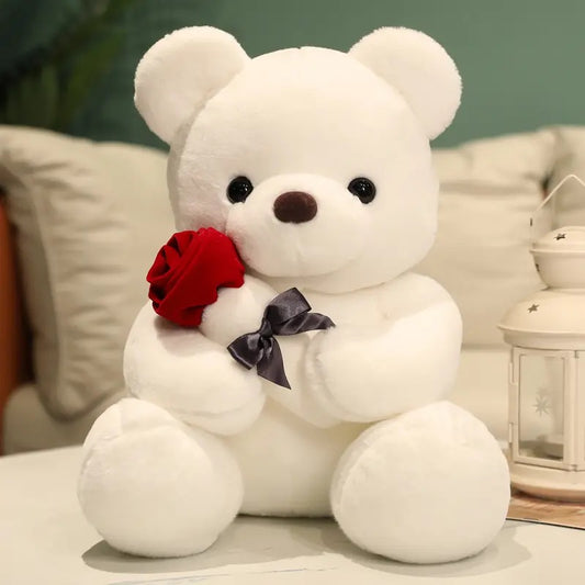 Soft teddy bear in various colors